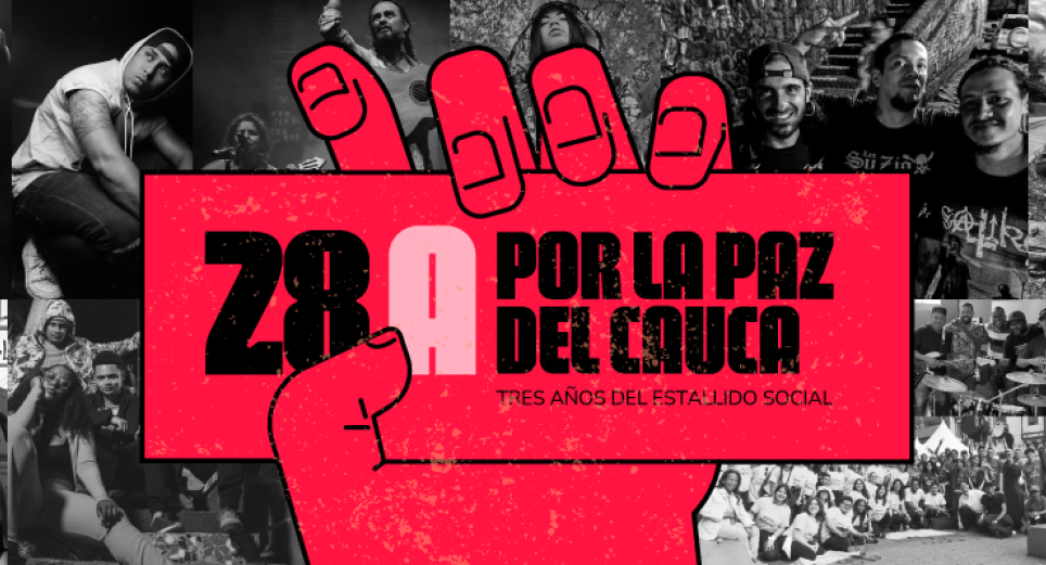 '28A por la paz del Cauca', un concierto para clamar por la resistencia en Cali 